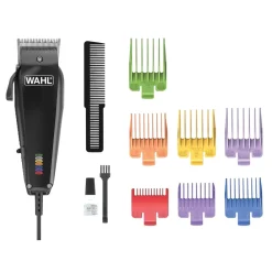 Multi Cut 3027683 Tierhaarschneider (Kabelgebunden, für kleine bis mittelgroße Haustiere, verstellbarer Taper mit 3 Schnittlängen (0,8/1,5/1,8mm), Schnittbreite 40 mm, 7 farbcodierte Aufsteckkämme (3, 6, 10, 13, 16, 19, 22 mm), Kabellänge 2,4 m, oszil ^ Wahl New