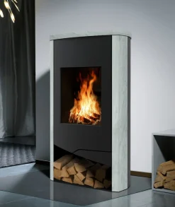 Kaminofen N-Line Nevada - Naturstein Serpentino, 5 kW ^ Wamsler Outlet
