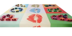 MCW Wandbild Pop Art + Autos, Leinwandbild Gemälde 3D-Bild XL, 60x60cm Clearance
