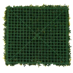 Wandfliese -L78, Sichtschutz Windschutz Verkleidung für Terrasse/Balkon, 4x je 50x50cm = 1m² ~ Buchs grün-gelb ^ MCW Hot