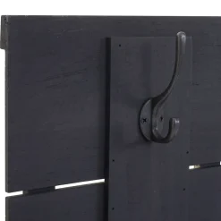 MCW Wandgarderobe -C89 Family, Garderobenpaneel Garderobe, Shabby-Look Vintage, 8 Haken 60x90cm ~ dunkelgrau, shabby Online