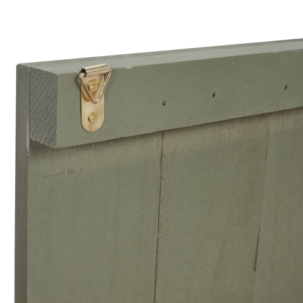 MCW Wandschild Sing, Dekoschild Holzschild, Shabby-Look Vintage 60x60cm ~ grün Discount