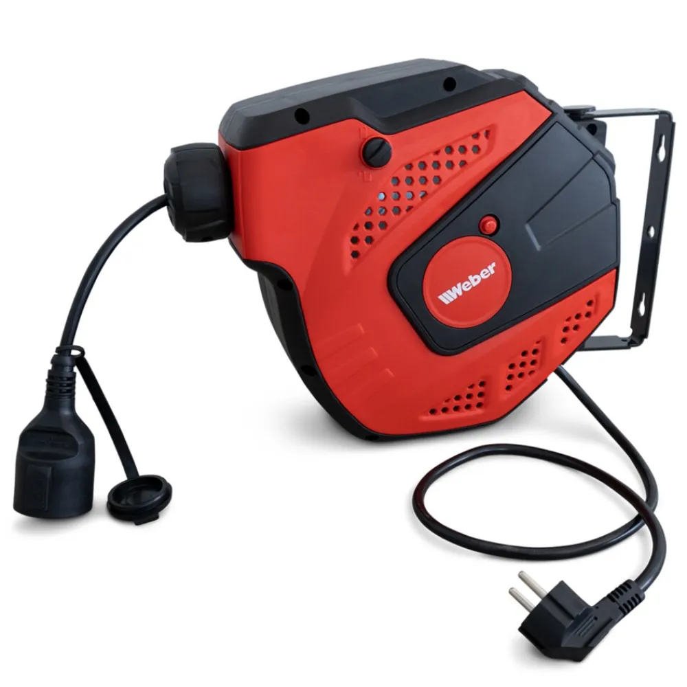 Weber-Werke Weber Automatik-Kabelaufroller | 230V, 15m lang Outlet