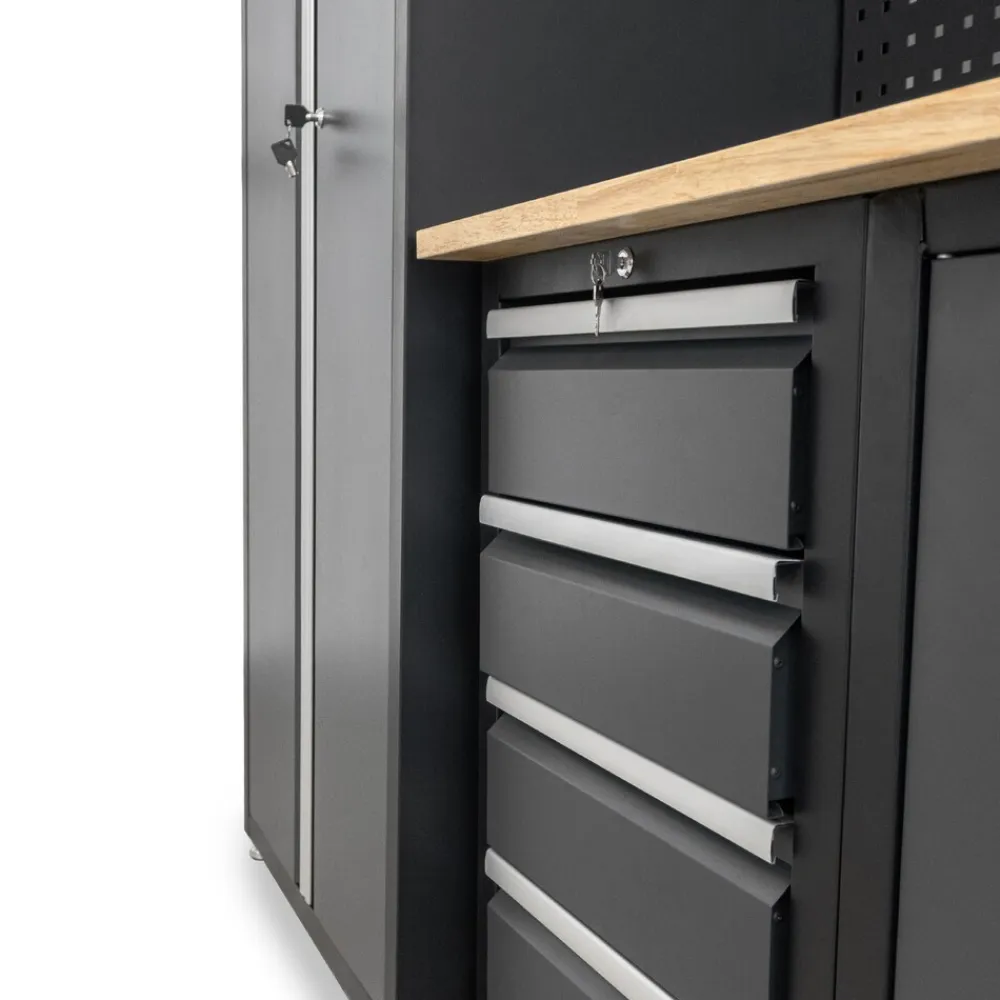 Weber Schranksystem Serie 450 8-teilig grau ^ Weber-Werke Hot