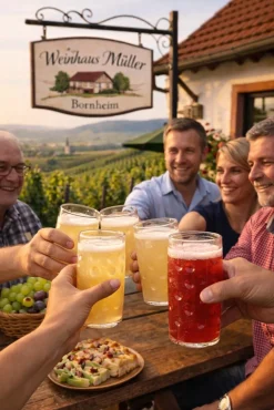 Weinhaus Müller Bornheim Pfalz Weißwein lieblich 7 % vol. 5 Liter Bag in Box Best