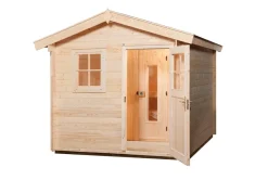 Weka Saunahaus MIKKELI Sparset 7,5 kW OS inkl. digitaler Steuerung, natur Outlet
