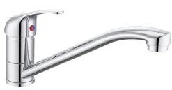 WELLBAD Küchenarmatur SERENE Chrom mit Schwenkbarem Edelstahlauslauf New