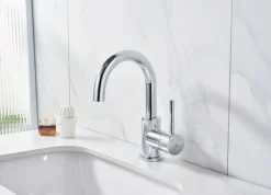 Waschtischmischer STARLIGHT Chrom Zinkdruckguss Messing für Bad ^ WELLBAD Outlet