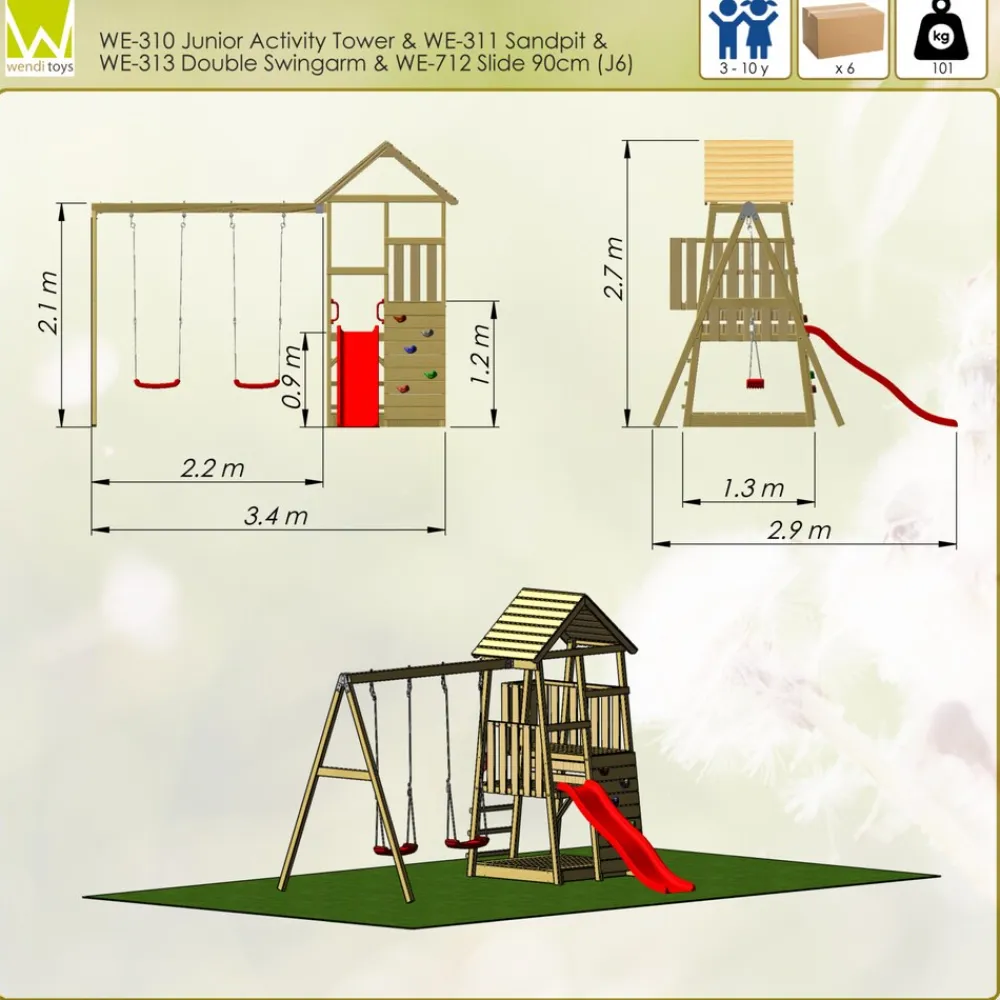 Spielturm Salamander ^ Wendi Toys Sale