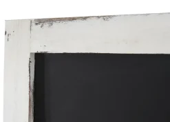 Werbetafel -C51, Wandtafel Kreidetafel, 55x34x2cm, Holz Shabby-Look Vintage ~ weiß ^ MCW Discount