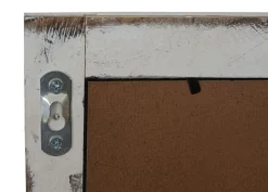 Werbetafel -C51, Wandtafel Kreidetafel, 55x34x2cm, Holz Shabby-Look Vintage ~ weiß ^ MCW Discount