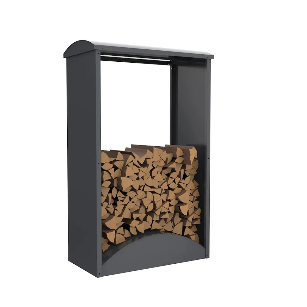 Kaminholzregal Castra A Anthrazit | 52x98x160cm ^ Westmann Best