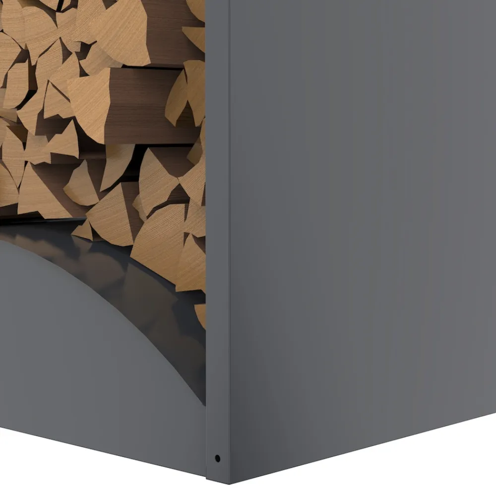 Kaminholzregal Castra A Anthrazit | 52x98x160cm ^ Westmann Best