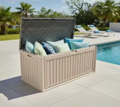 Westmann Kunststoff Gartenbox Alba 380 L Creme | 63x128x64cm Hot