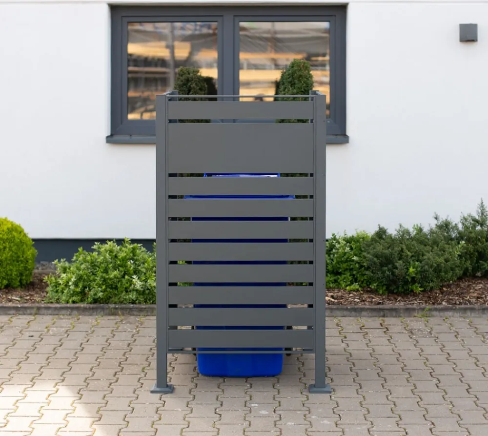 Westmann Metall Mülltonnenverkleidung Planum anthrazit 150cm - versch. Ausführungen Online