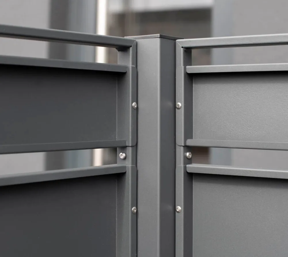 Westmann Metall Mülltonnenverkleidung Planum anthrazit 150cm - versch. Ausführungen Online