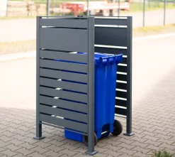Westmann Metall Mülltonnenverkleidung Planum anthrazit 150cm - versch. Ausführungen Online
