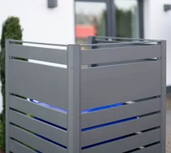 Westmann Metall Mülltonnenverkleidung Planum anthrazit 150cm - versch. Ausführungen Online