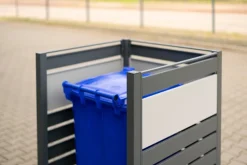 Westmann Metall Mülltonnenverkleidung Planum 120cm - versch. Ausführungen anthrazit Clearance