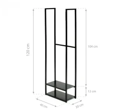 Westmann Stahl Kaminholzregal Porthos Discount