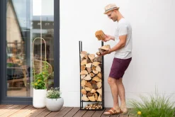 Westmann Stahl Kaminholzregal Porthos Discount