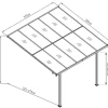 Terrassenüberdachung Bruce 313 - Weiß ^ Westmann New