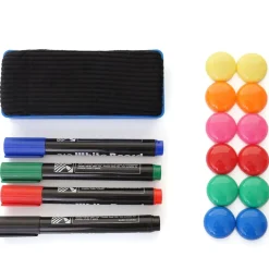 MCW Whiteboard Zubehör -C93, Memoboard-Set Magnet Boardmarker Schwamm