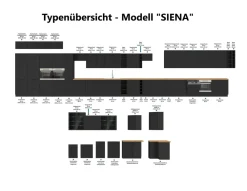 Winkelküche ARONA SIENA 350x290 Küchenzeile Eckküche Küche Kaschmir XL Stauraum ^ Küchen-Preisbombe Online