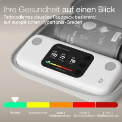 BPM Vision Oberarm-Blutdruckmessgerät (Smartes Blutdruckmessgerät, bis zu 8 Personen können ihre Messwerte mit der (-) App erfassen, 2,8 Zoll LCD-Farbbildschirm, TripleTrust™-Messung, FlexiFit™ Manschette, einfache Blutdruckmessungen und E ^ Withings Discount