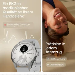 Withings ScanWatch 2 - 42 mm Pearl White Smartwatch (Herzfrequenzmessung) Outlet