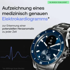 ScanWatch Nova 42mm Blue Smartwatch (Herzfrequenzmessung, Schrittzähler) ^ Withings Hot