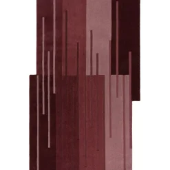 KADIMA DESIGN Wollteppich abstrakt 150 x 240 cm - HALLEIN | Rot New