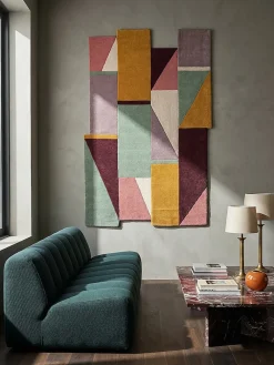 Wollteppich geometrisch Pastell-Bunt 120 x 180 cm - HALLEIN | Kadima ^ KADIMA DESIGN Sale
