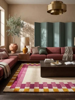 Wollteppich geometrisch 120 x 170 cm - WENSUM | Kadima ^ KADIMA DESIGN Best