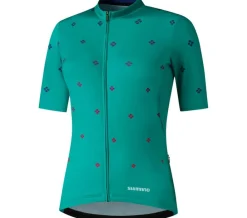 Woman's SUMIRE Short Sleeve Jersey ,Green ^ Shimano