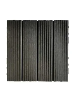Prestige Home Living Outdoor WPC Terrassenfliesen MAURICE 30x30 cm, 11pcs/ctn - Anthrazit Clearance