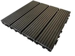 Prestige Home Living Outdoor WPC Terrassenfliesen MAURICE 30x30 cm, 11pcs/ctn - Anthrazit Clearance