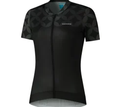 Shimano W's SAGAMI Short Seeve Zip Jersey Back Hot