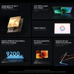 XIAOMI Pad 8 Gray 8G RAM 128G Tablet
