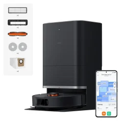 XIAOMI Robot Vacuum X20 Max Saugroboter mit Wischfunktion (Auto Staubentleerung, Heißwasserreinigung, Heißlufttrocknung, 8000Pa Saugkraft, Teppicherkennung, App-Steuerung, 4 Reinigungsmodi, LDS Laser) Clearance