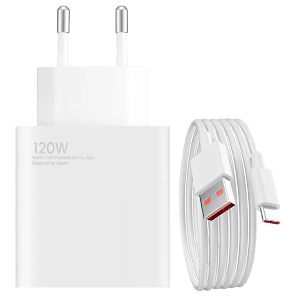XIAOMI 120W Combo Smartphone-Ladegerät weiß New