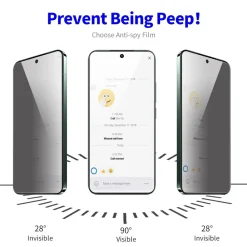 1x Privacy Display Schutzglas Blickschutz für Apple iPhone 17 Pro ^ Wigento Online
