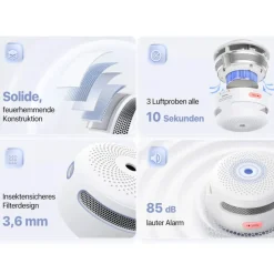 X-Sense XS01 Autarker Mini-Rauchmelder ^ Inkovideo Best