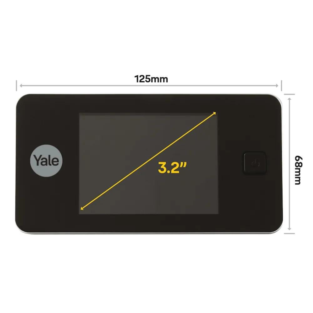 Digital Door Spy DDV 500, 3,2" Display (Schwarz) ^ Yale Clearance