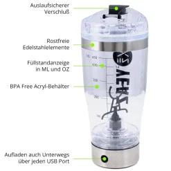 Elektrischer Mixer USB 450ml CYCLONE ^ YEAZ