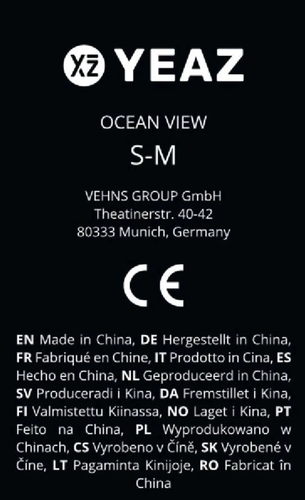 YEAZ Schnorchelmaske Gr. S-M OCEAN VIEW