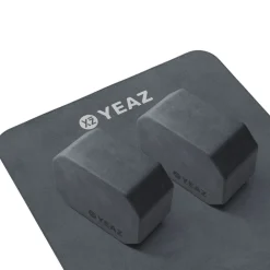 YEAZ Set - Yoga-Blöcke & Handtuch NEXT LEVEL schwarz Clearance