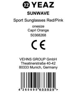 Sport-Sonnenbrille Red/Pink SUNWAVE ^ YEAZ Discount
