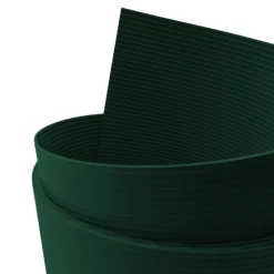 zaun|zu® Sichtschutzstreifen Rille Maxi Einzelstreifen Sichtschutz 24cm hoch Grün 2,05m Fenstergrau Best
