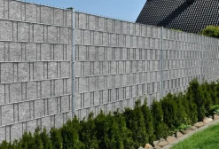 zaun|zu® Sichtschutzstreifen Design Vlies für Doppelstabmatten Hellgrau 50m Anthrazitgrau New